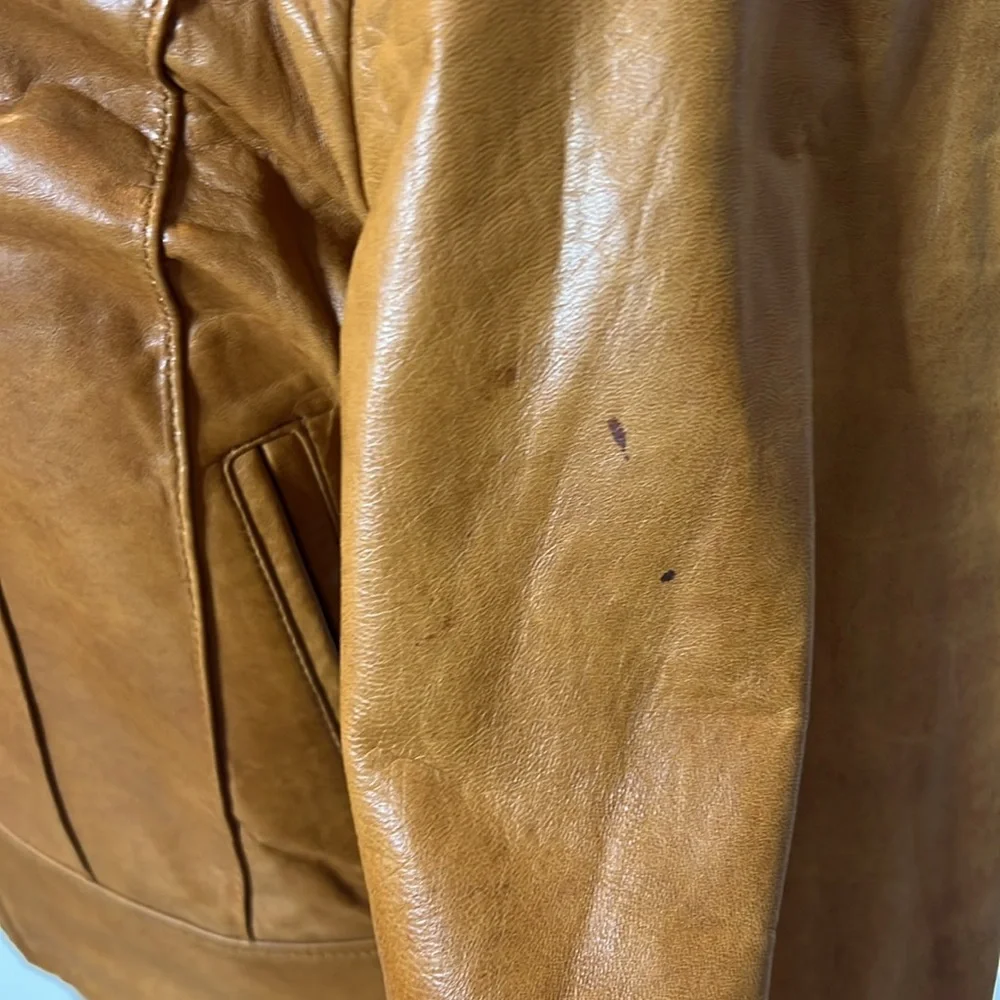 Wilson’s Vintage 70’s Carmel Soft Leather Jacket with Great Patina - Picture 5 of 7